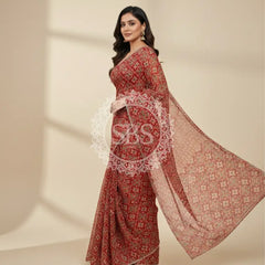 KOTA DORIYA AJRAK SAREE