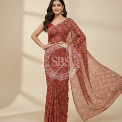 KOTA DORIYA AJRAK SAREE