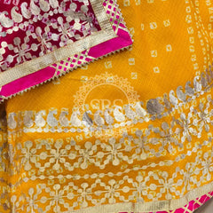 KOTA DORIYA BHANDEJ KACHI PATTI LEHENGA