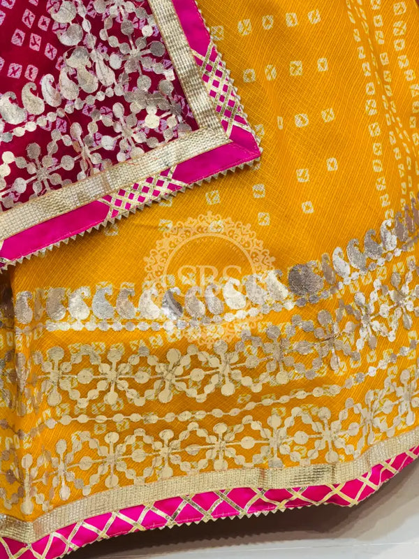 KOTA DORIYA BHANDEJ KACHI PATTI LEHENGA