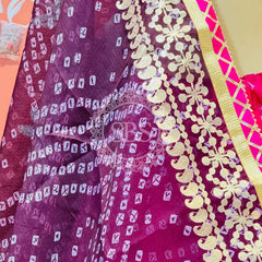 KOTA DORIYA BHANDEJ KACHI PATTI LEHENGA