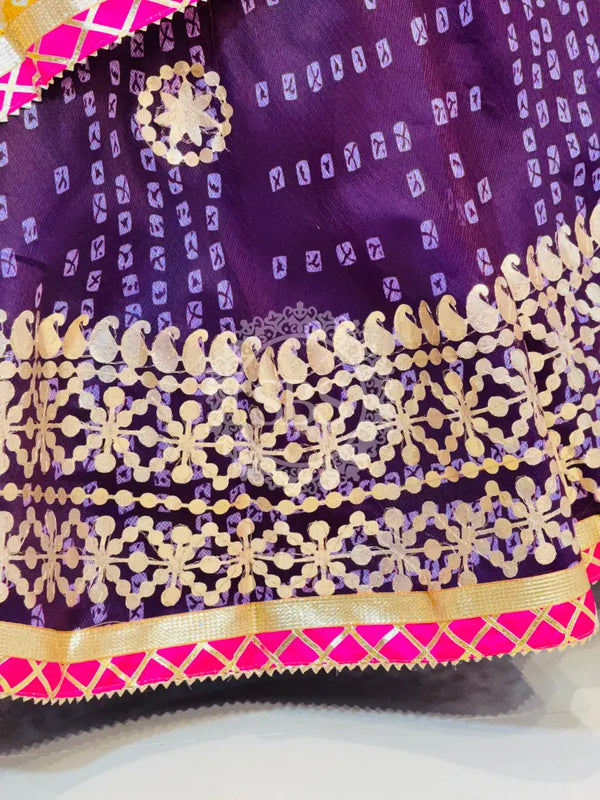 KOTA DORIYA BHANDEJ KACHI PATTI LEHENGA