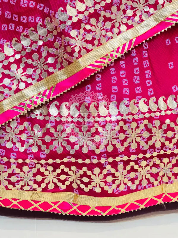 KOTA DORIYA BHANDEJ KACHI PATTI LEHENGA