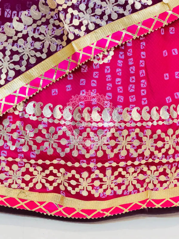 KOTA DORIYA BHANDEJ KACHI PATTI LEHENGA
