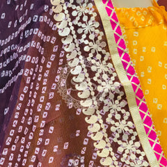 KOTA DORIYA BHANDEJ KACHI PATTI LEHENGA