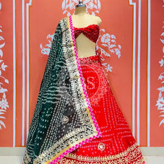 KOTA DORIYA BHANDEJ KACHI PATTI LEHENGA
