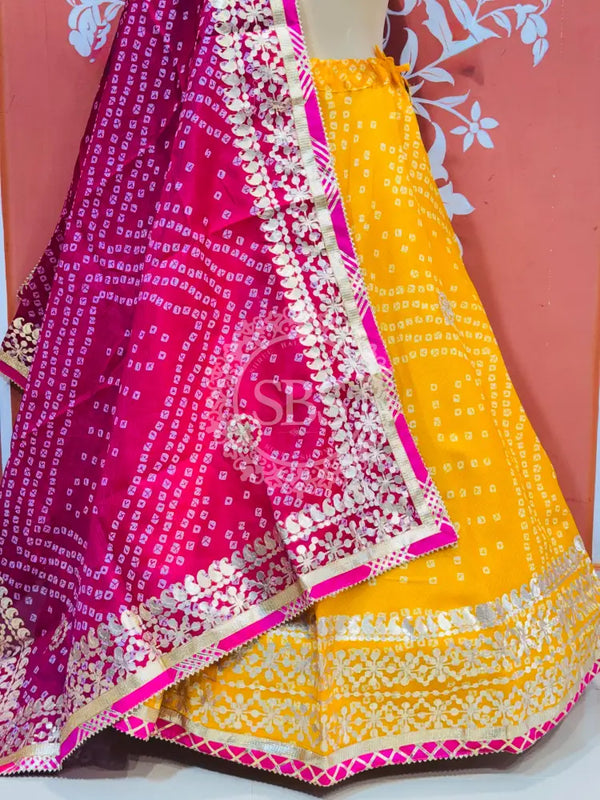 KOTA DORIYA BHANDEJ KACHI PATTI LEHENGA