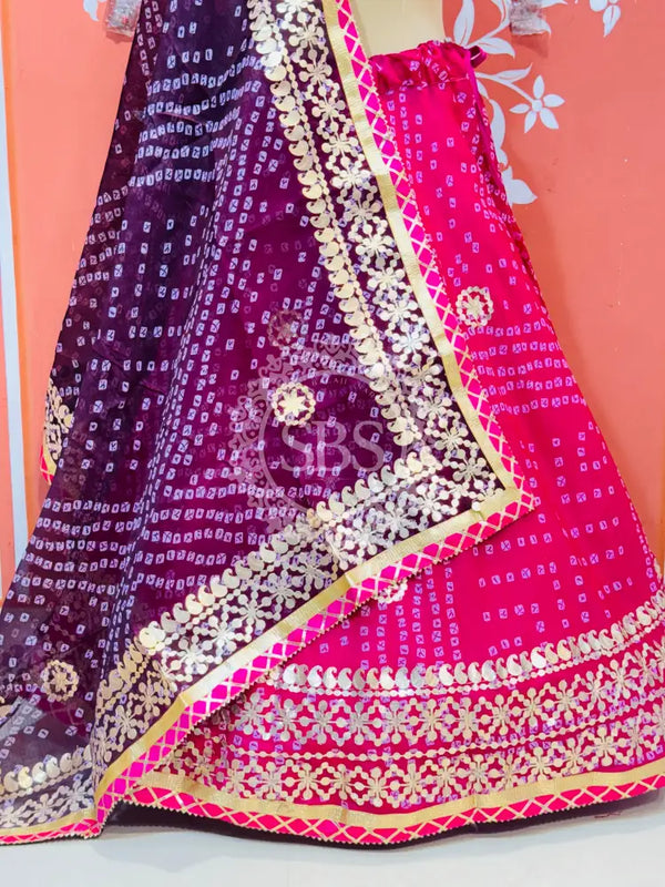 KOTA DORIYA BHANDEJ KACHI PATTI LEHENGA