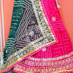 KOTA DORIYA BHANDEJ KACHI PATTI LEHENGA