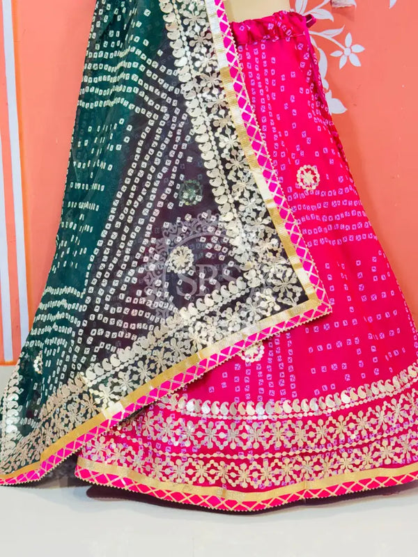 KOTA DORIYA BHANDEJ KACHI PATTI LEHENGA