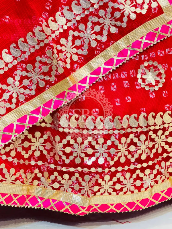 KOTA DORIYA BHANDEJ KACHI PATTI LEHENGA