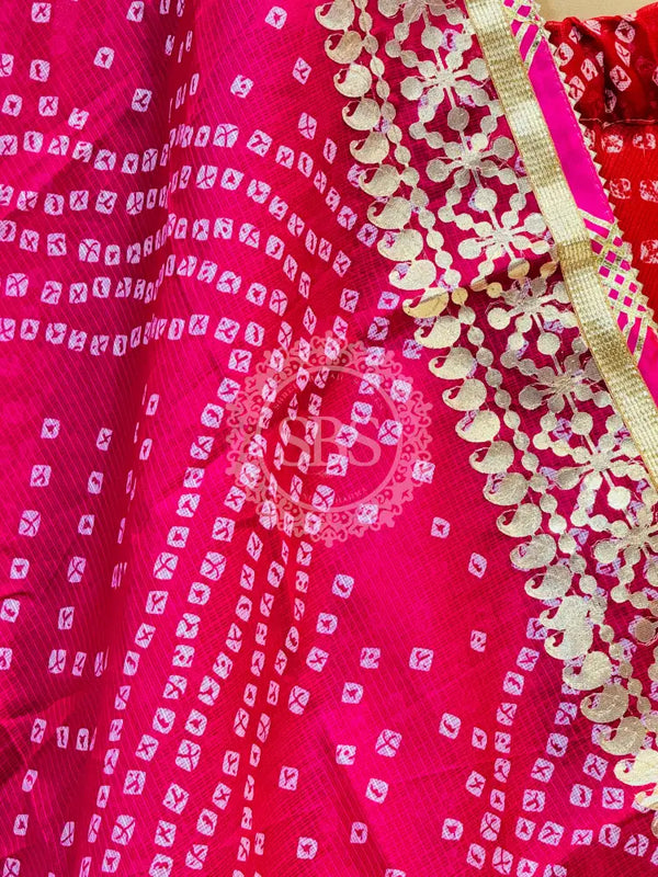 KOTA DORIYA BHANDEJ KACHI PATTI LEHENGA