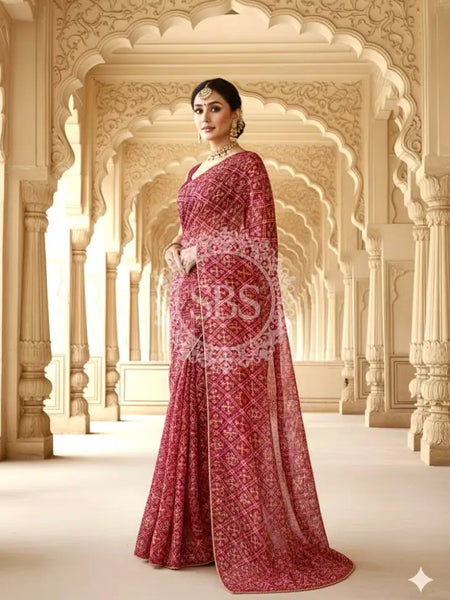 KOTA DORIYA ELEPHANT AJRAK SAREE