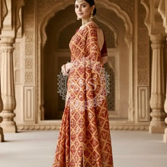 KOTA DORIYA ELEPHANT AJRAK SAREE