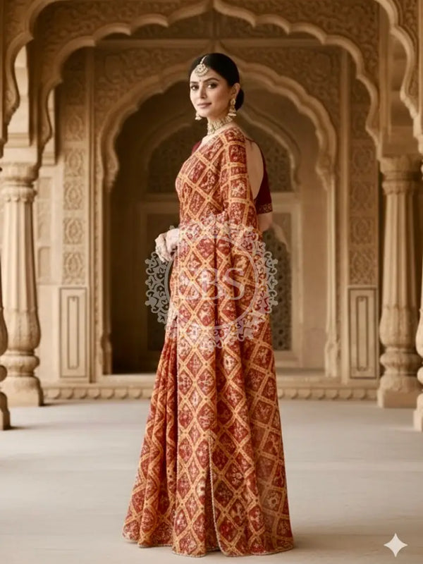 KOTA DORIYA ELEPHANT AJRAK SAREE