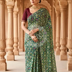 KOTA DORIYA ELEPHANT AJRAK SAREE