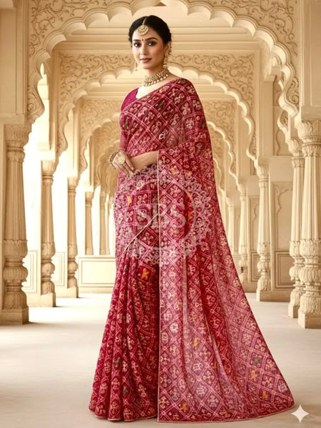 KOTA DORIYA ELEPHANT AJRAK SAREE