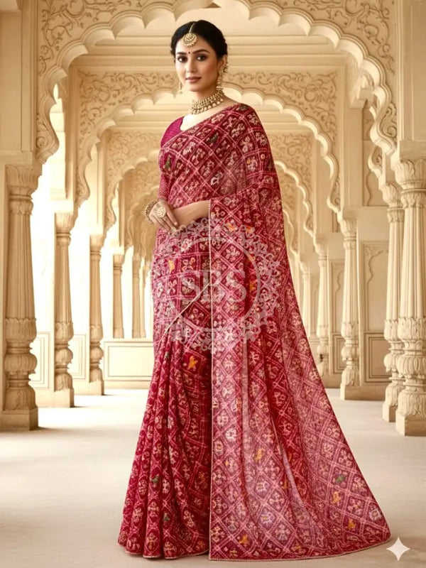 KOTA DORIYA ELEPHANT AJRAK SAREE