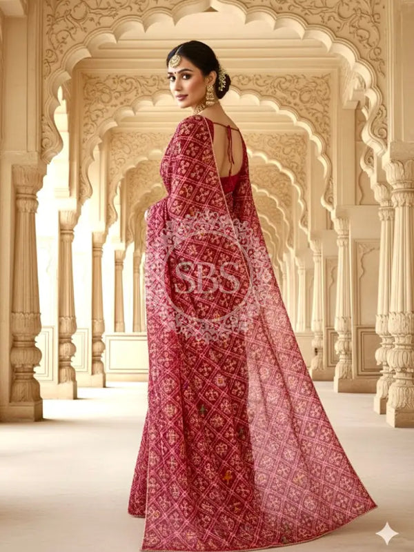 KOTA DORIYA ELEPHANT AJRAK SAREE