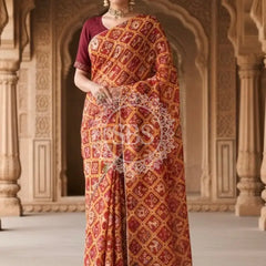 KOTA DORIYA ELEPHANT AJRAK SAREE