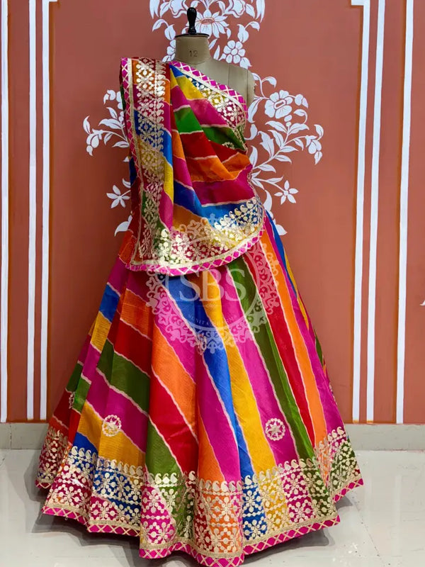 KOTA DORIYA GOTA PATTI LEHENGA Multi / Free Size
