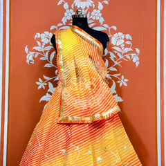 KOTA DORIYA KACHI PATTI DOUBLE BORDER LEHENGA