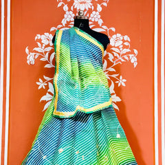 KOTA DORIYA KACHI PATTI DOUBLE BORDER LEHENGA