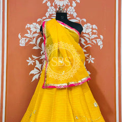 KOTA DORIYA KACHI PATTI DOUBLE BORDER LEHENGA