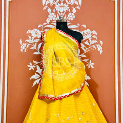 KOTA DORIYA KACHI PATTI DOUBLE BORDER LEHENGA