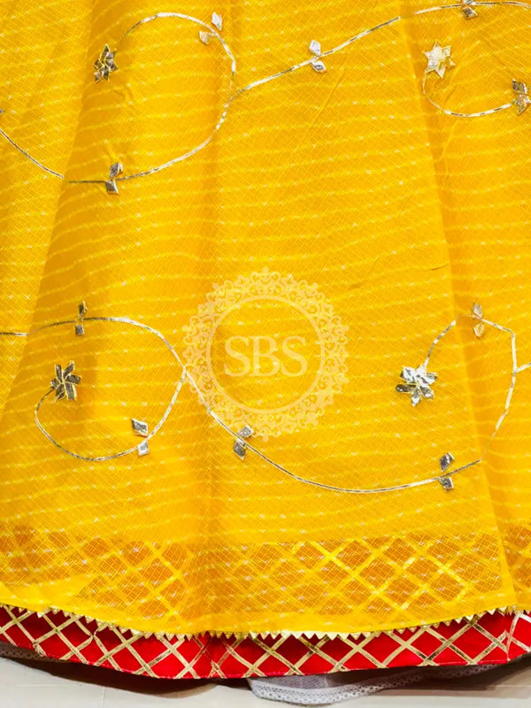KOTA DORIYA KACHI PATTI DOUBLE BORDER LEHENGA
