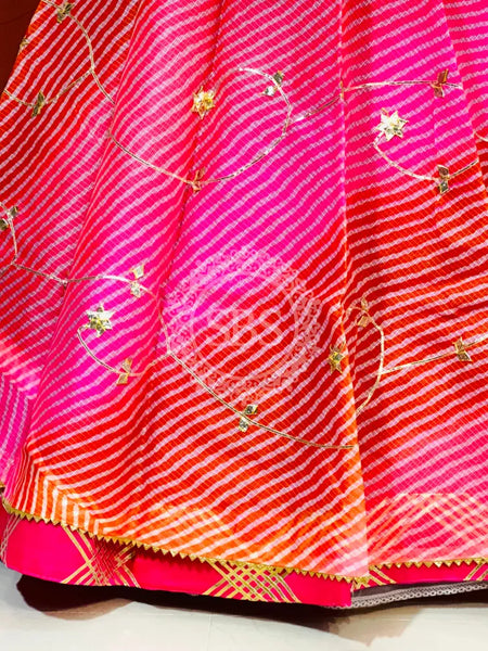 KOTA DORIYA KACHI PATTI DOUBLE BORDER LEHENGA