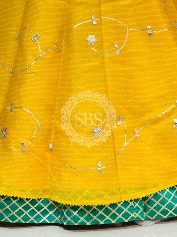 KOTA DORIYA KACHI PATTI DOUBLE BORDER LEHENGA