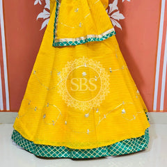KOTA DORIYA KACHI PATTI DOUBLE BORDER LEHENGA