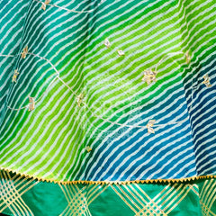 KOTA DORIYA KACHI PATTI DOUBLE BORDER LEHENGA