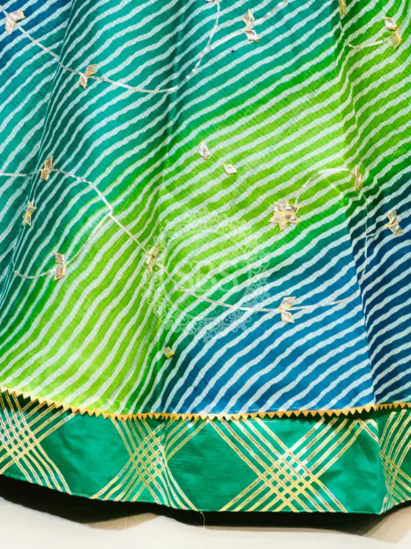 KOTA DORIYA KACHI PATTI DOUBLE BORDER LEHENGA