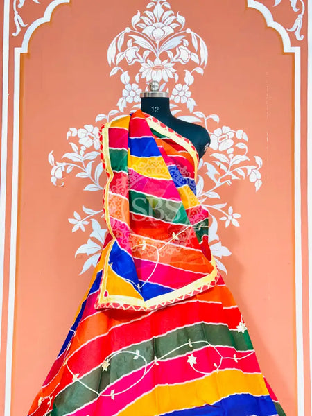KOTA DORIYA KACHI PATTI DOUBLE BORDER LEHENGA