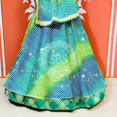 KOTA DORIYA KACHI PATTI DOUBLE BORDER LEHENGA