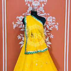 KOTA DORIYA KACHI PATTI DOUBLE BORDER LEHENGA