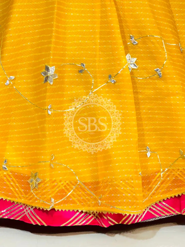 KOTA DORIYA KACHI PATTI DOUBLE BORDER LEHENGA