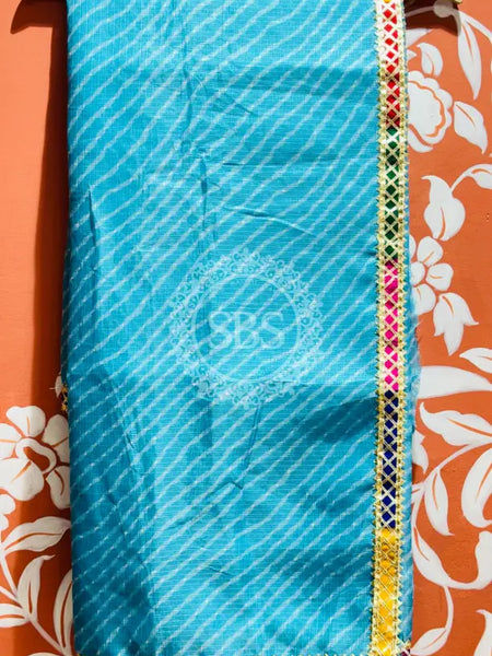 KOTA DORIYA MOTHRA SAREE Blue / Free Size