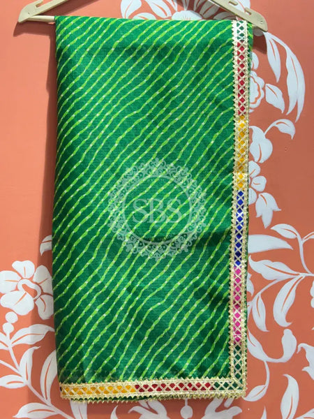 KOTA DORIYA MOTHRA SAREE Green / Free Size