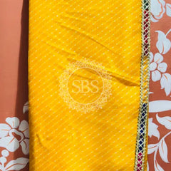 KOTA DORIYA MOTHRA SAREE Yellow / Free Size