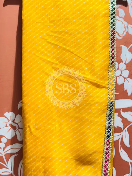 KOTA DORIYA MOTHRA SAREE Yellow / Free Size