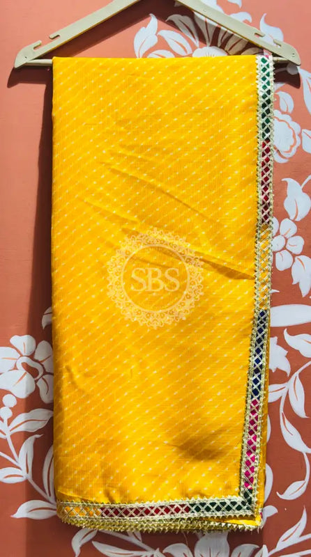 KOTA DORIYA MOTHRA SAREE Yellow / Free Size