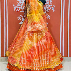 KOTA DORIYA SHADED LEHENGA Orange / Free Size