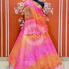 KOTA DORIYA SHADED LEHENGA Pink / Free Size