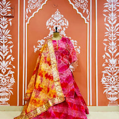 KOTA DORIYA SKIRT WITH KURTI AND DUPATTA