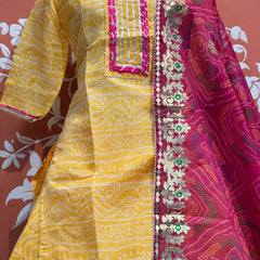 KOTA DORIYA SKIRT WITH KURTI AND DUPATTA