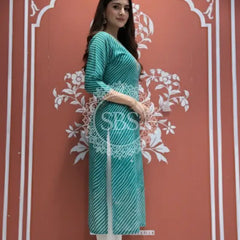 Leheriya Handwork Kurti