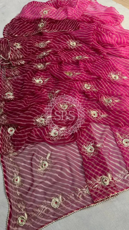 LEHERIYA VINTAGE BOOTE SAREE